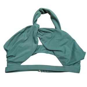 Tularosa Elvia Top Mint Green‎ One Shoulder Cut Out Bikini Top Bathing Suit